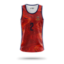 LRVB 26 BEACH Débardeur H - Rouge