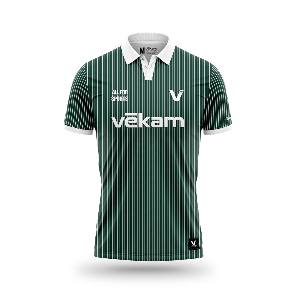 VEKAM PREMIUM Polo Oversize - Olive Lines