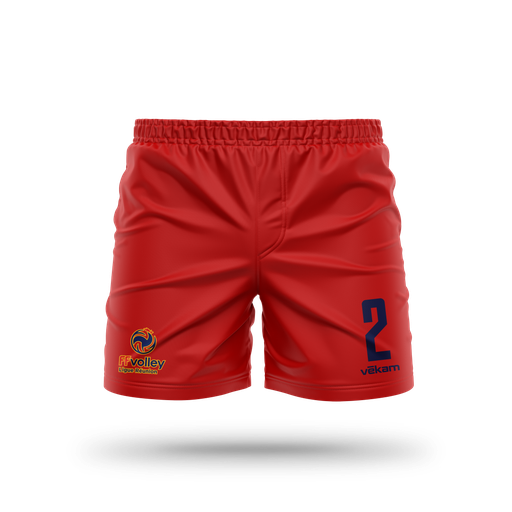 LRVB 26 BEACH Short H - Rouge